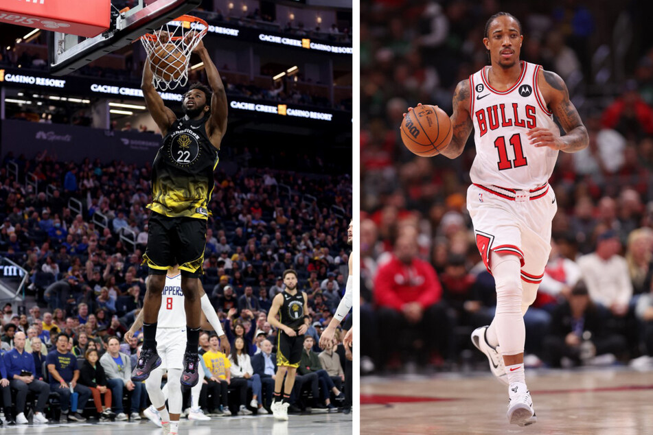 The Golden State Warriors' Andrew Wiggins (l.) got a season-high 31 points against the Los Angeles Clippers, while The Chicago Bulls' DeMar DeRozan led his team to victory with 36 points over the Milwaukee Bucks.