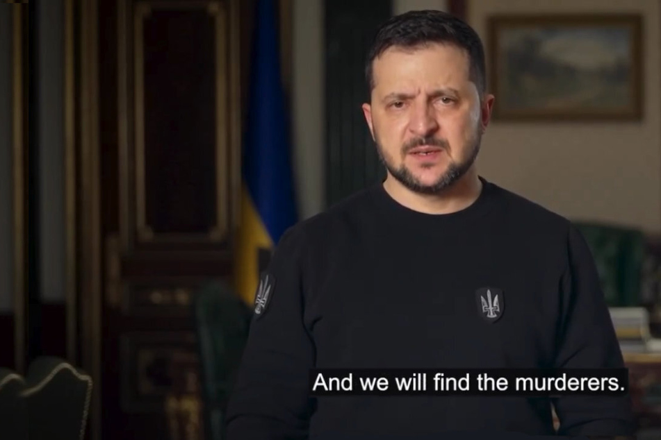 Ukrainian President Volodymyr Zelensky promised to "find the murderers" seen in a video which appears to show a Ukrainian POW's execution.