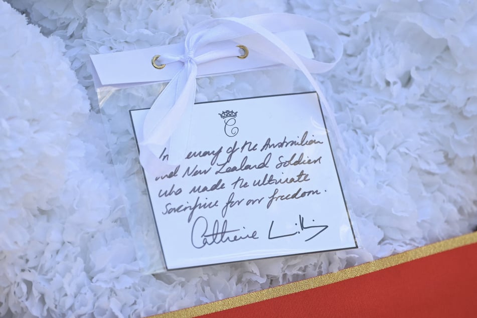 Für diese handgeschriebenen Botschaft erntete Prinzessin Kate viel Lob.