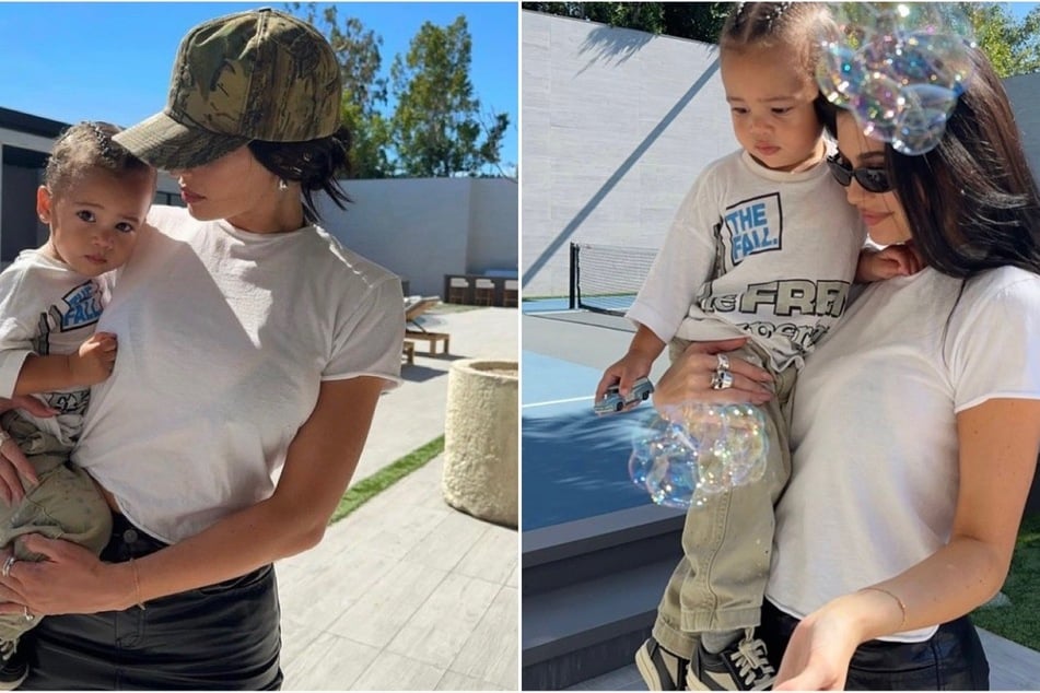 Kylie Jenner showed off her "big boy" Aire in new snaps shared to social media.