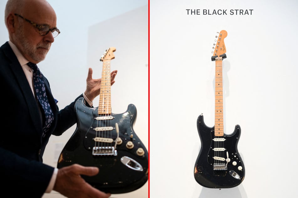 Pink Floyd's "Black Strat" guitar fetches record-breaking prize at auction