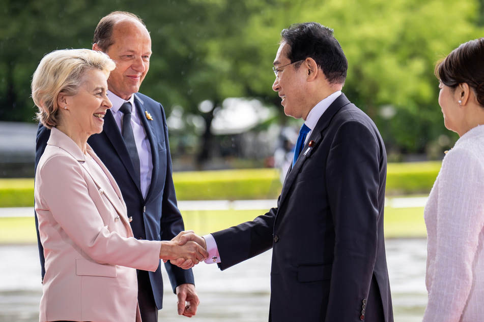 EU-Kommissionspräsidentin Ursula Von der Leyen (64) auf dem G7-Gipfel in Hiroshima.