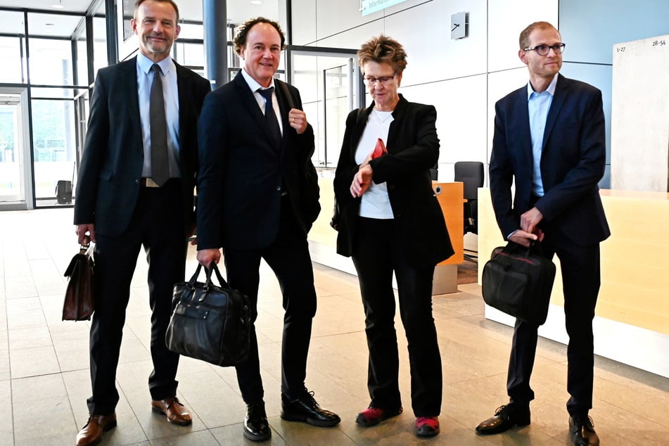 Jörg Scheibe (65), Marcel Machill (56), Sabine Zimmermann (64) und Ronny Kupke (48, alle BSW) verhandelten im Oktober 2024 mit der CDU über eine Regierungsbeteiligung - und sagten am Ende Nein.