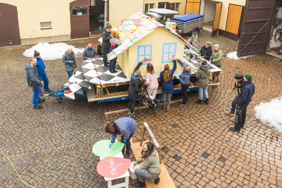 Noch wird fleißig gewerkelt.