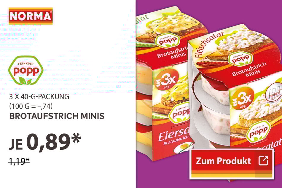 Brotaufstrich Minis für 0,89 Euro