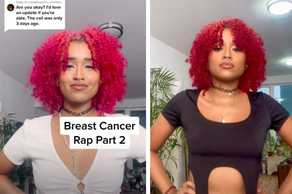 Camile's rap for Breast Cancer Awareness Month has gone viral with millions of views.