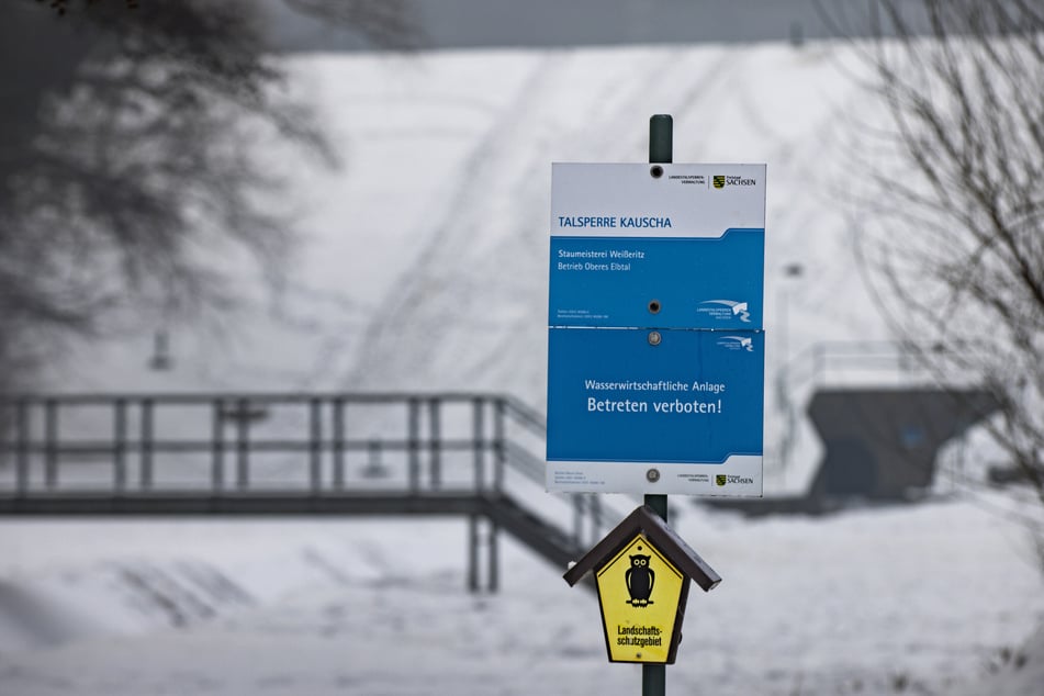 Die Talsperre ist Landschaftsschutzgebiet und Sperrbereich.