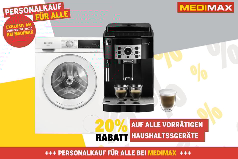 20 Prozent Nachlass auf alle Produkte aus dem Bereich Haushalt und Küche.