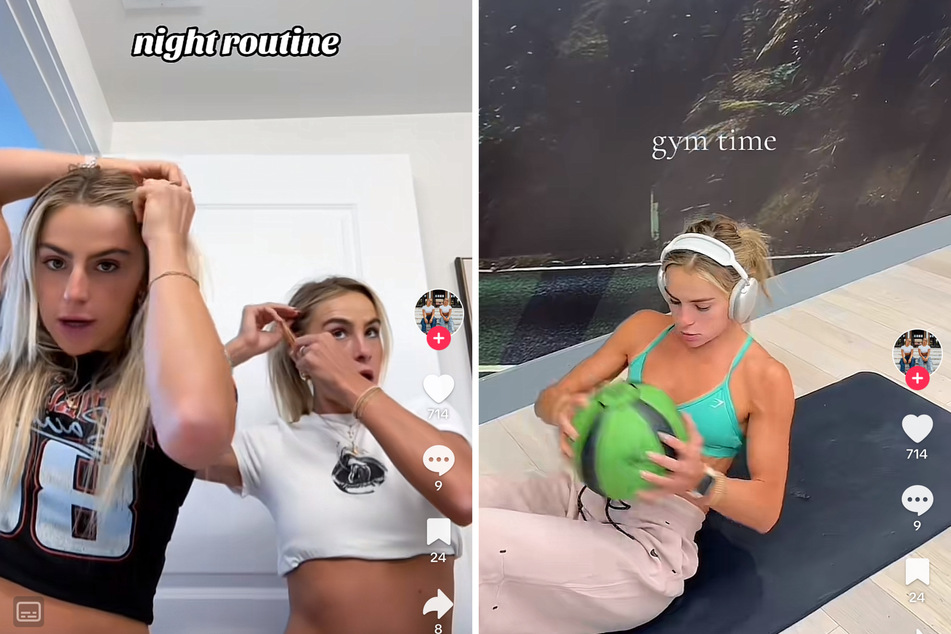 The Cavinder twins shared their nightly routine on TikTok, offering tips for their fans on how to join them in their favorite activity – watching basketball!