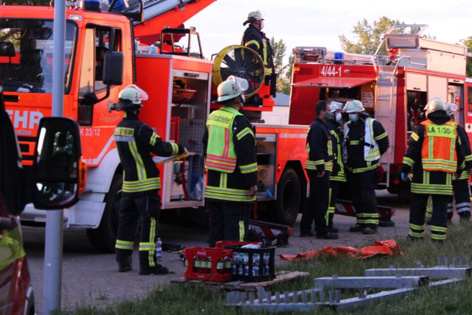 Feuer in Flüchtlingsunterkunft in Lampertheim: Ein Mensch verletzt