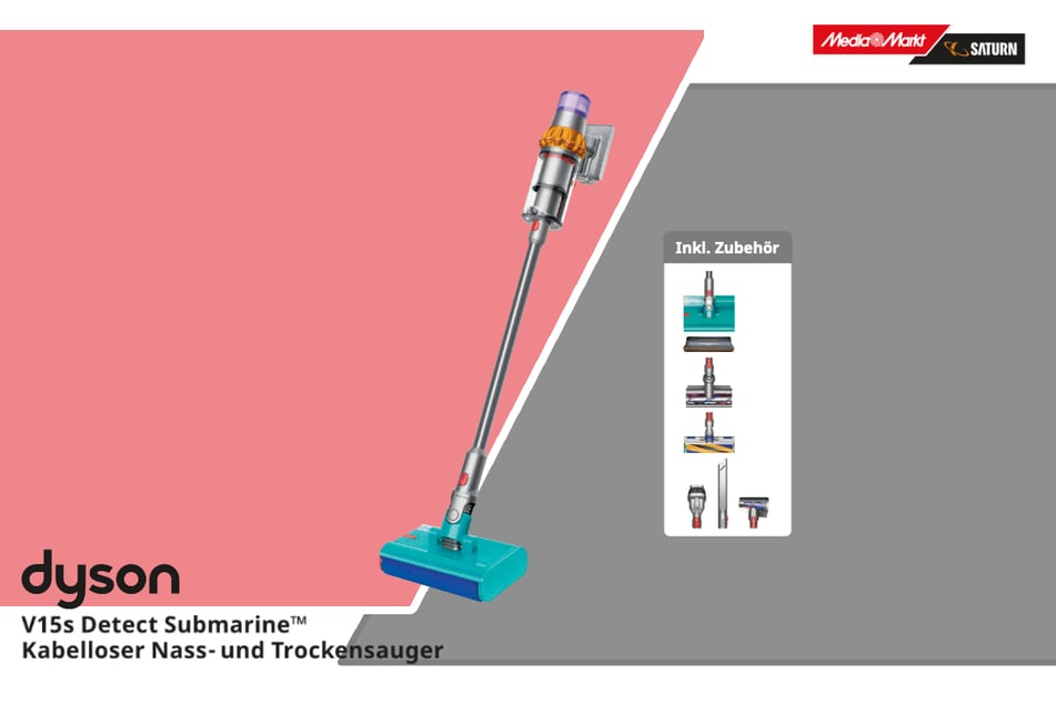 Dyson-Nass- und-Trockensauger V15s Detect Submarine.