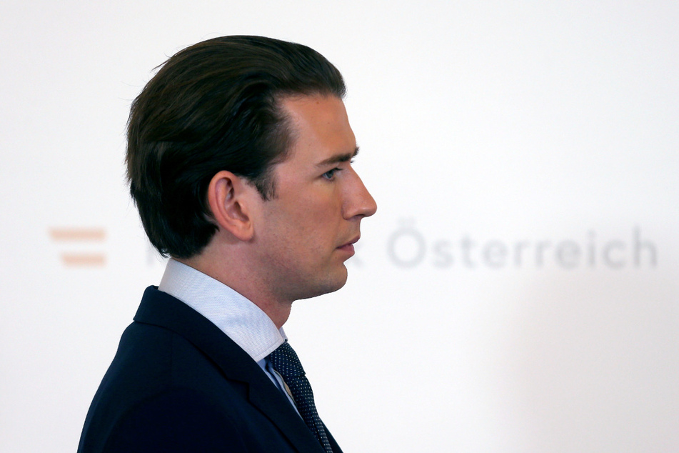 Sebastian Kurz, Bundeskanzler von Österreich, kommt zu einer Pressekonferenz um die Ergebnisse einer Regierungsklausur zu besprechen.