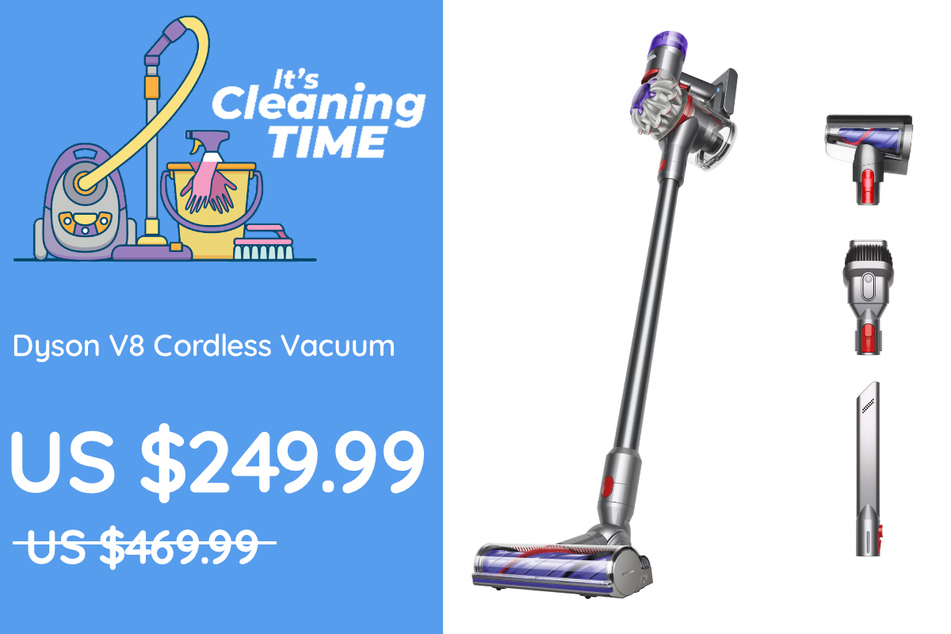 The Dyson V8 Vacuum.