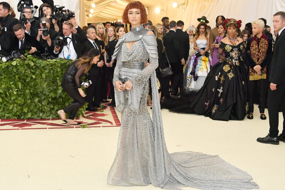 Zendaya wore a Versace-designed number inspired by Joan of Arc at the 2018 Met Gala.