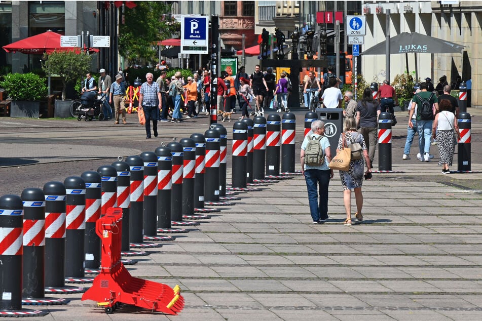 Beim Weihnachtsmarkt im vergangenen Jahr kamen noch andere Absperrungen zum Einsatz. Das Sicherheitskonzept wurde seitdem angepasst.