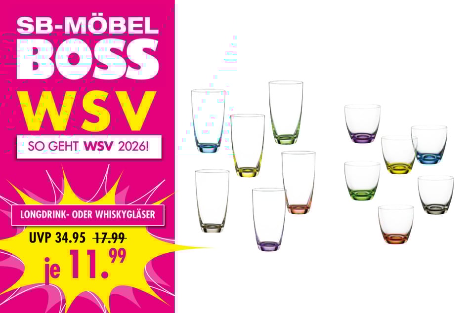 Longdrink- oder Whiskygläser
