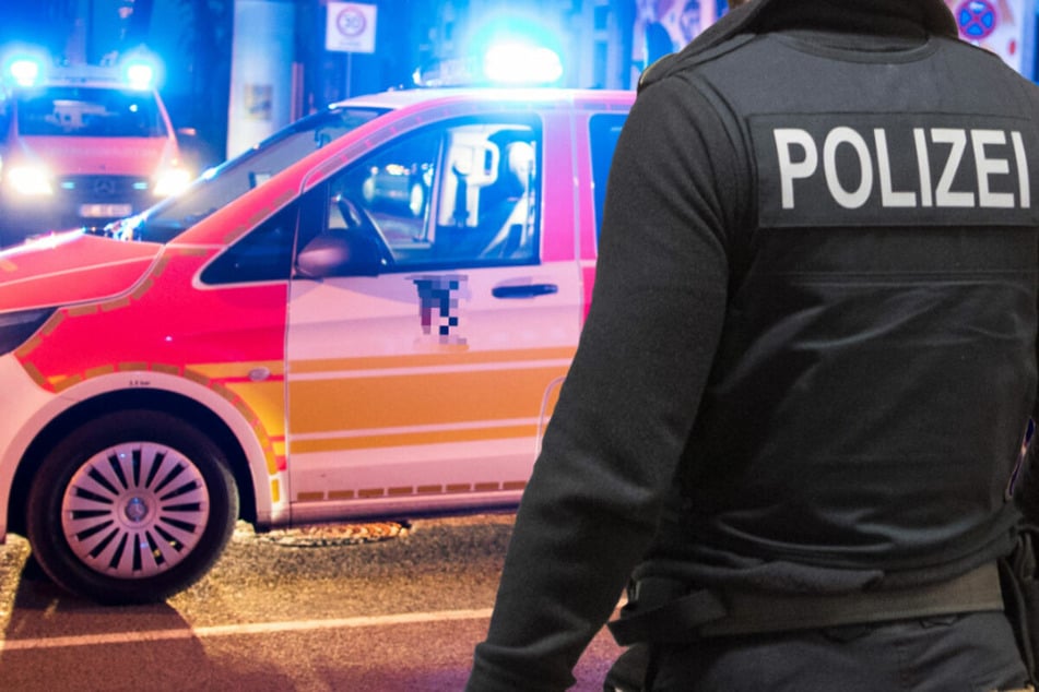Polizei und Rettungsdienst rückten nach einer blutigen Attacke in Frankfurt-Ostend aus: Ein junger Mann war niedergestochen worden. (Symbolbild)