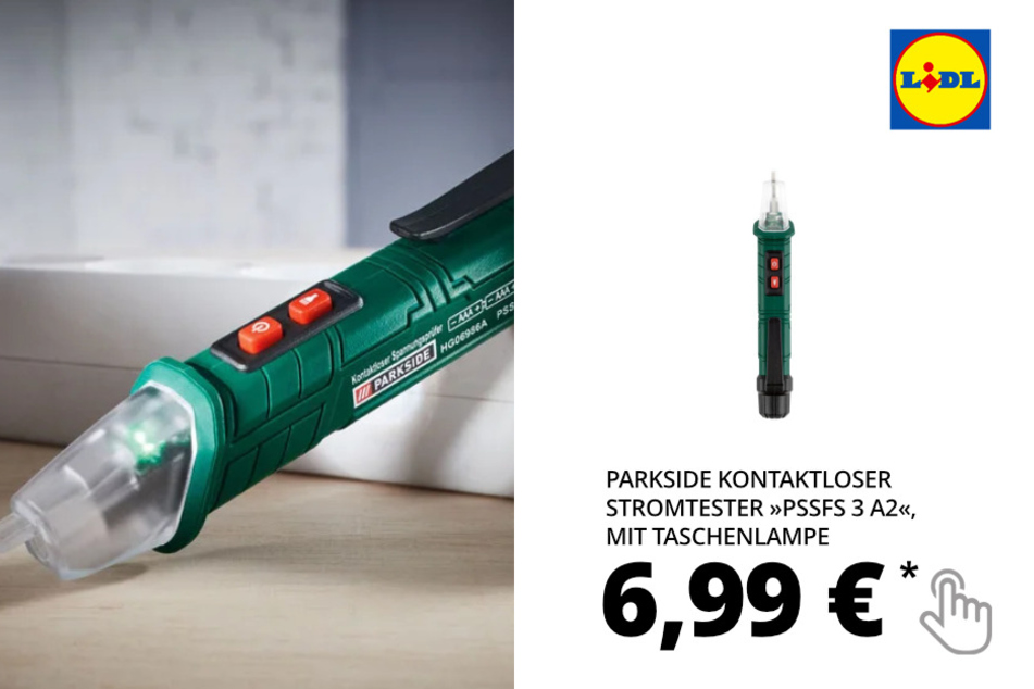 PARKSIDE Kontaktloser Stromtester »PSSFS 3 A2«, mit Taschenlampe