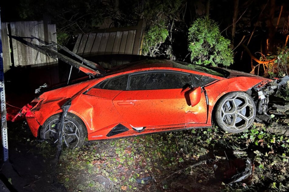 The resale value of the Lamborghini was reduced by the accident.