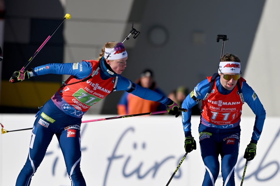 Finnland gewann völlig überraschend die Single-Mixed-Staffel in Oberhof.