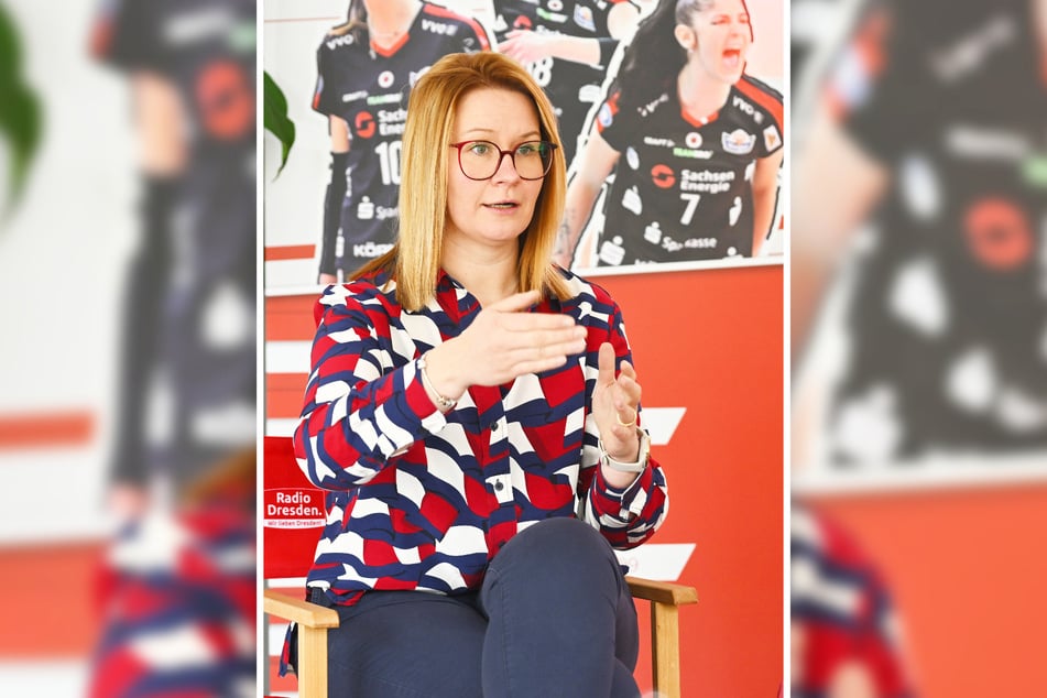 DSC-Geschäftsführerin Sandra Zimmermann hatte im Vorfeld des CEV-Cup-Halbfinals alle Hände voll zu tun.