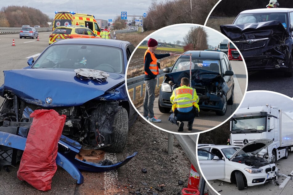 Unfall A4: Stau auf der A14 und A4! Autofahrer brauchen wegen vier Unfällen Geduld