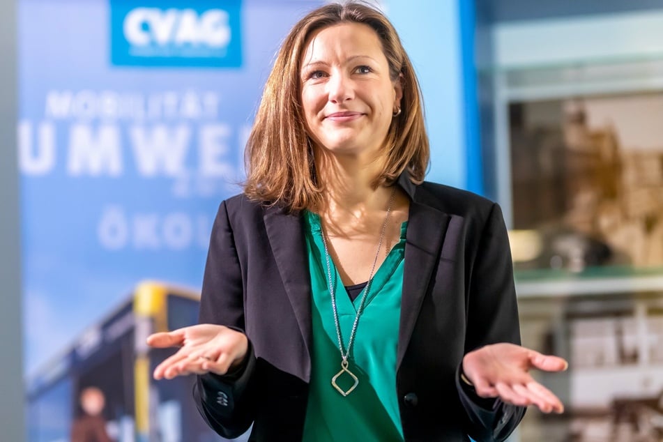 CVAG-Sprecherin Juliane Kirste (37) gab die Fahrgastzahlen für 2021 bekannt.