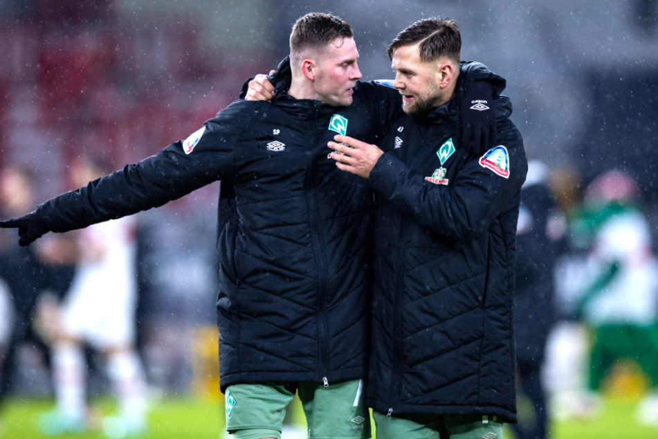 Marvin Ducksch (29, l.) und Niclas Füllkrug (30) schossen Werder Bremen mit 28 Treffern fast im Alleingang zum aktuell wahrscheinlichen Klassenerhalt.