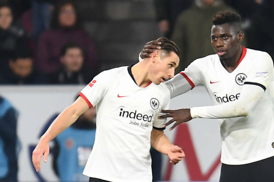 Dominik Kohr (l.) und Danny da Costa am 2.12.19 in der Partie FSV Mainz 05 gegen Eintracht Frankfurt (2:1): Damals beide noch mit dem Adler auf der Brust.