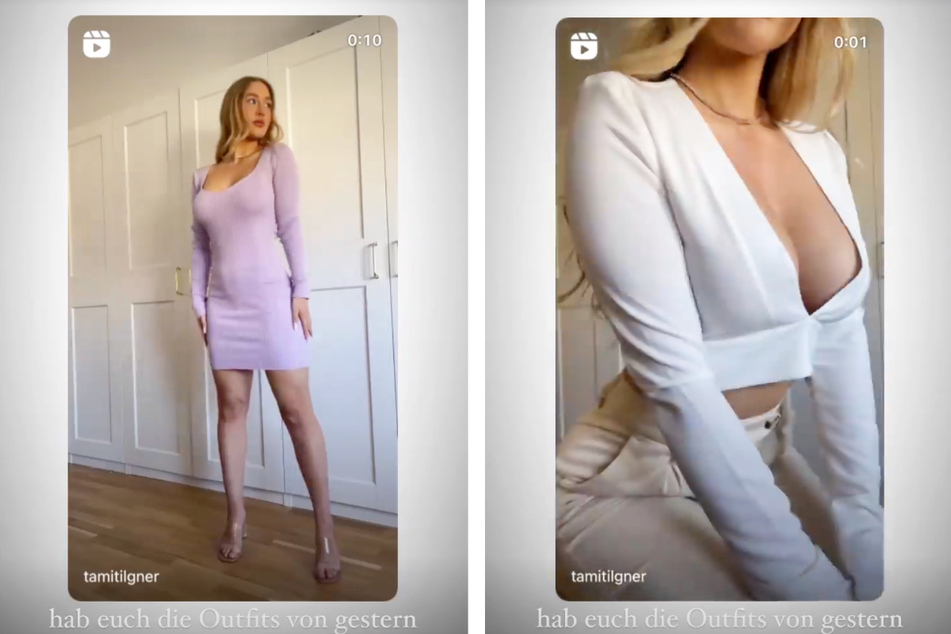 Neben Fitness und Ernährung gehört auch Mode zu den Themen von Influencerin Tami Tilgner (24), wie diese Screenshots aus ihren Instagram-Storys zeigen.