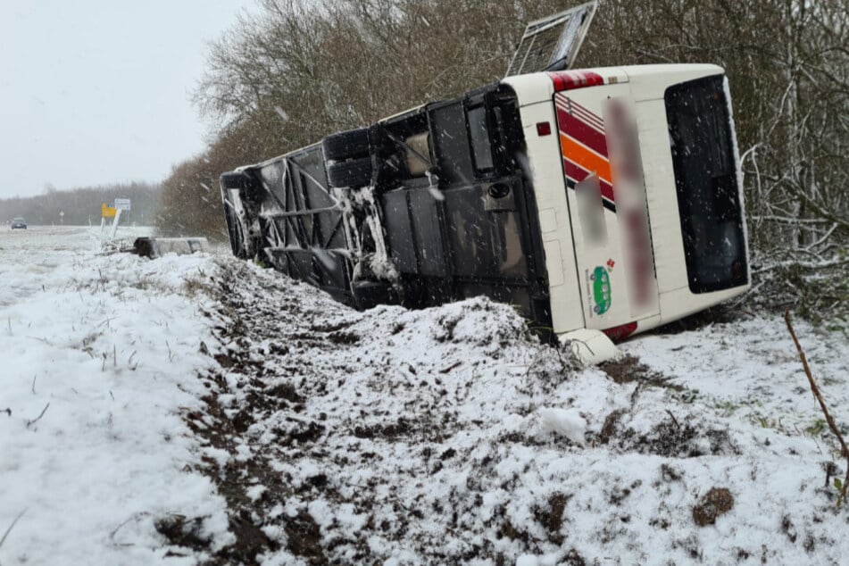Der Fahrer wurde eingesperrt, soll aber unverletzt geblieben sein.