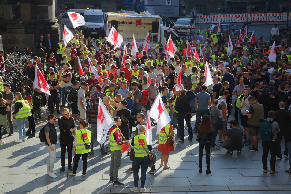 Ab 5.30 Uhr waren die Gewerkschafts-Mitglieder zum Streik aufgerufen.