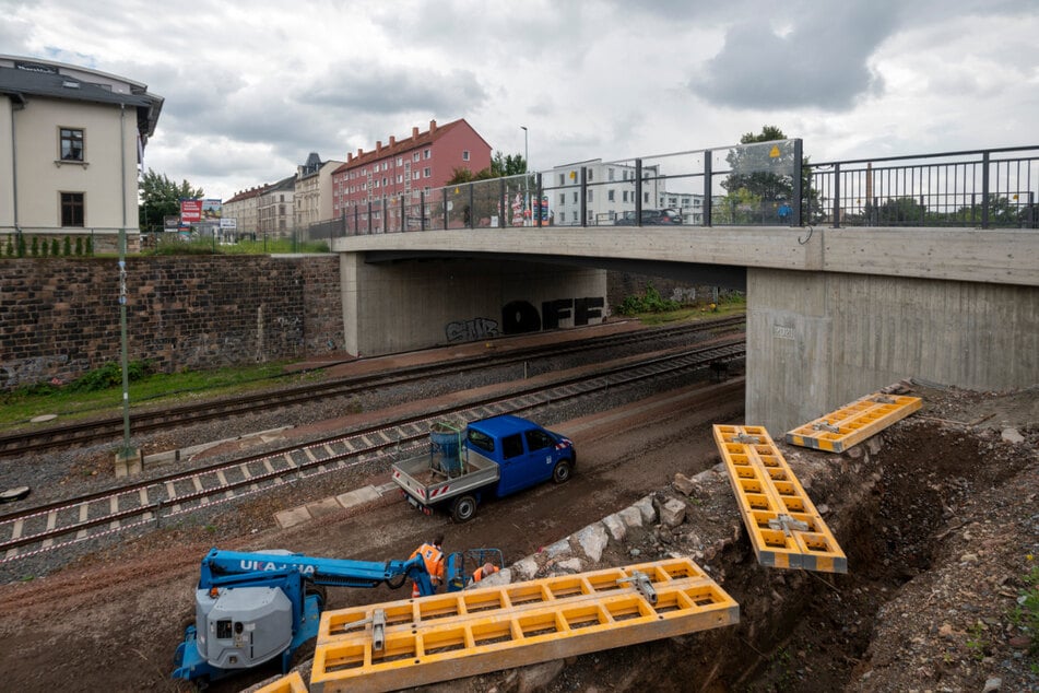 Die Brücke Zschopauer Straße wurde nahezu komplett erneuert.