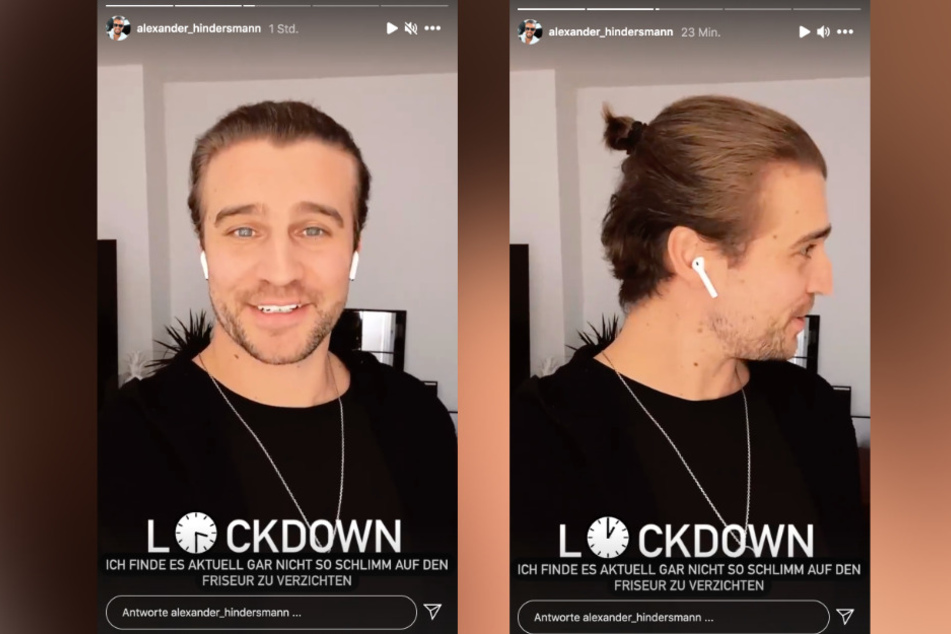 Auf Instagram zeigt Alex seine "Lockdown-Frisur."