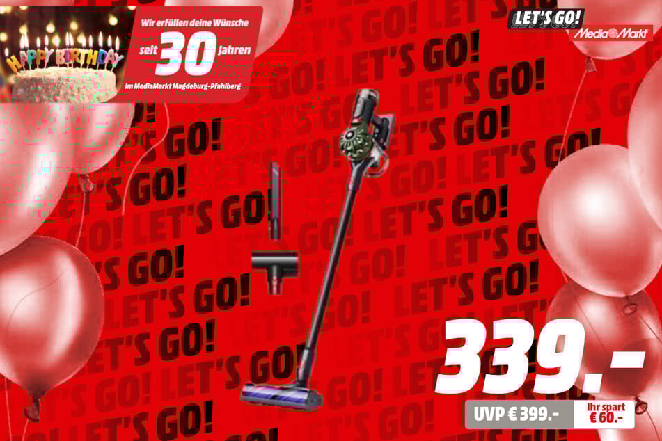 Dyson-Akkusauger für 339 statt 399 Euro.