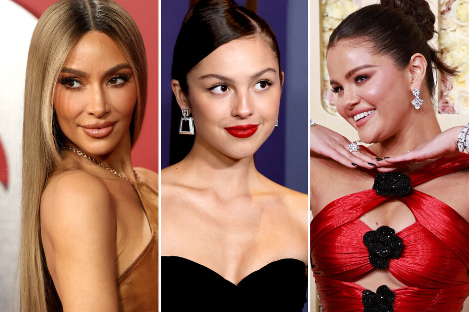 (From l to r) Kim Kardashian, Olivia Rodrigo, and Selena Gomez have all earned nominations at the 2024 People's Choice Awards.