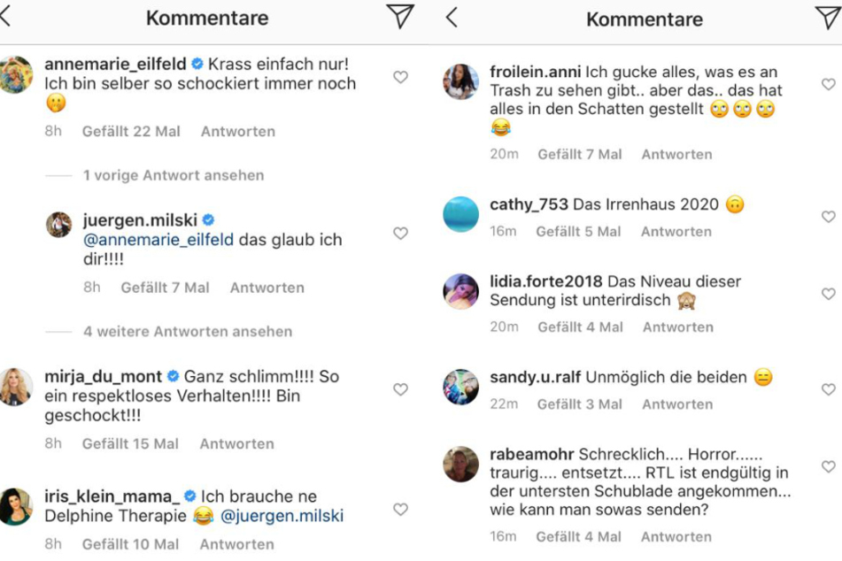 Die Instagram-Community war nach der Ausstrahlung der ersten "Sommerhaus der Stars"-Folge fassungslos.