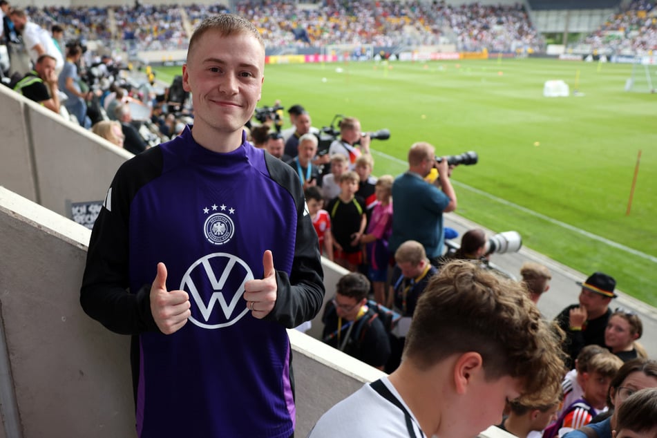 Der YouTuber hat erst kürzlich beim öffentlichen Training der DFB-Auswahl in Jena für Furore gesorgt.