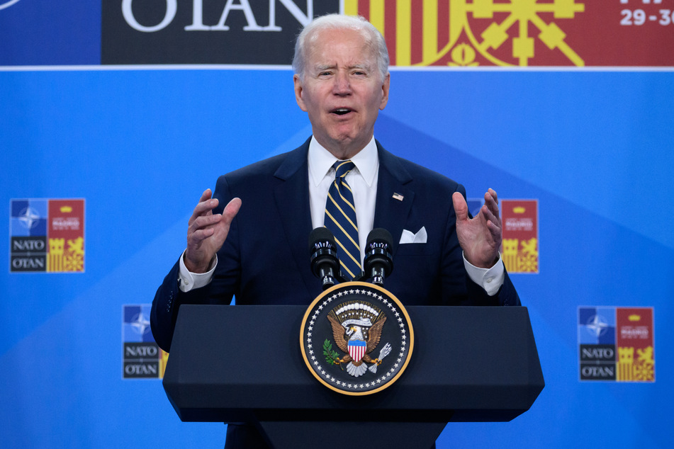 US-Präsident Joe Biden (79) am Donnerstag beim Nato-Gipfel in Madrid.