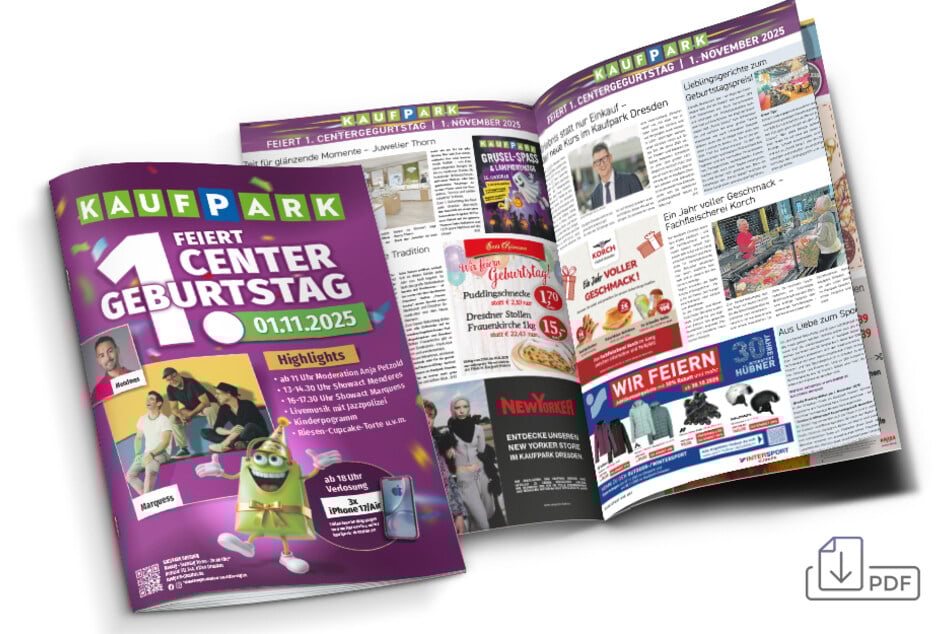 Mit einem Klick könnt Ihr durch das Center-Magazin zum einjährigen Geburtstag blättern.