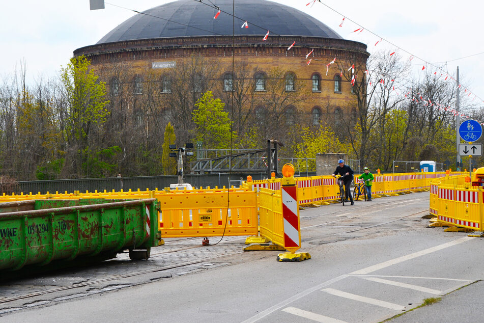 Noch fast ein Jahr! Hauptverkehrs-Brücke am Panometer bis 2022 dicht