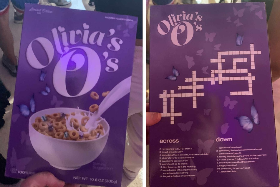 A box of the coveted $25/box limited-edition Olivia O's cereal.