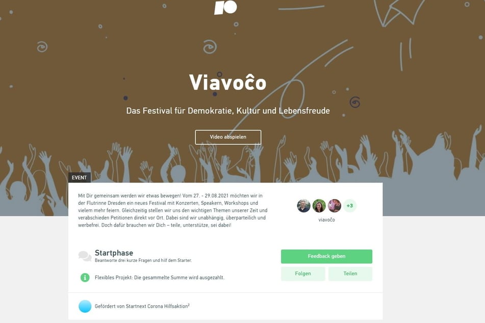 Das Crowdfunding auf Startnext soll das Festival finanzieren.