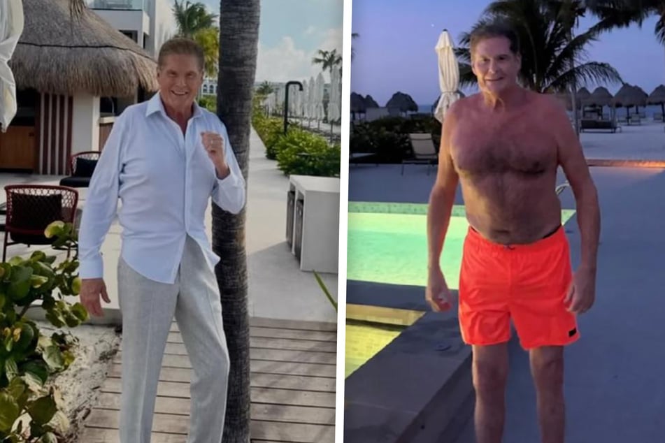 David Hasselhoff (73) scheint sich in Mexiko bester Gesundheit zu erfreuen.