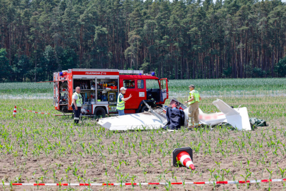 Tragödie in Bayern: Zwei Tote bei Flugzeug-Absturz