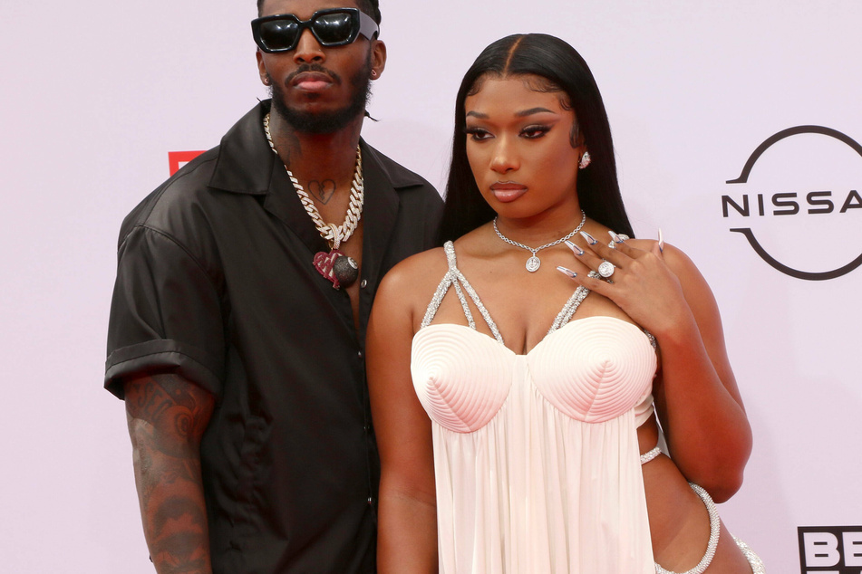 Megan Thee Stallion and her boyfriend Pardi at the Bet Awards on June 27.