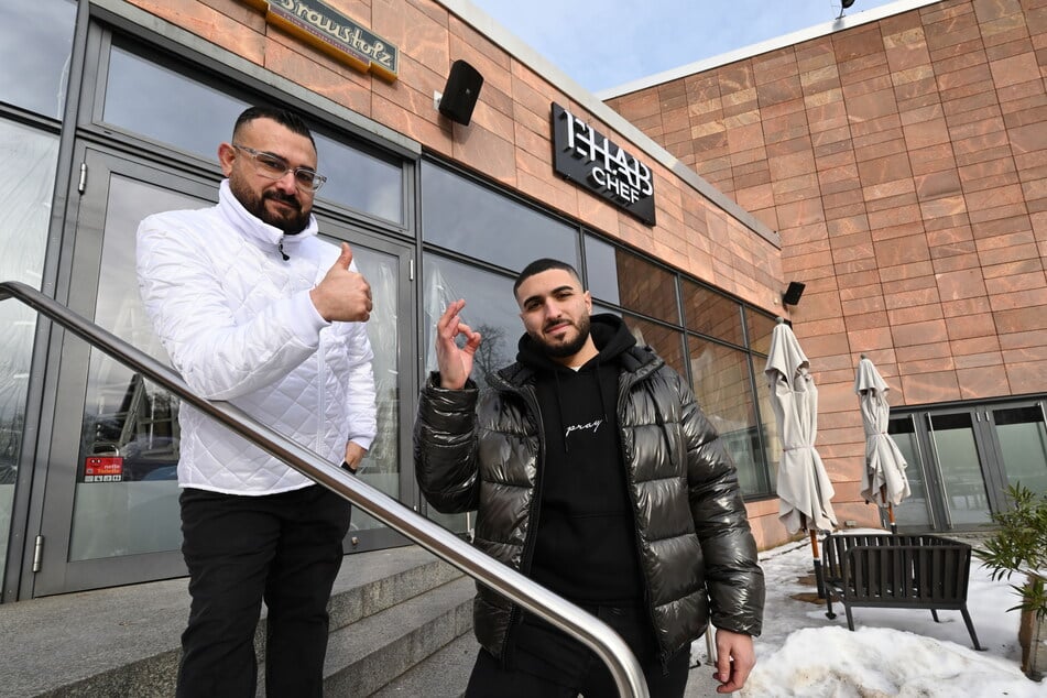Ehab Khazneh (44, l.) und Sohn Ali (21) eröffnen im Januar ihr Steakhaus "Chef Ehab" im früheren "Tillmann's".