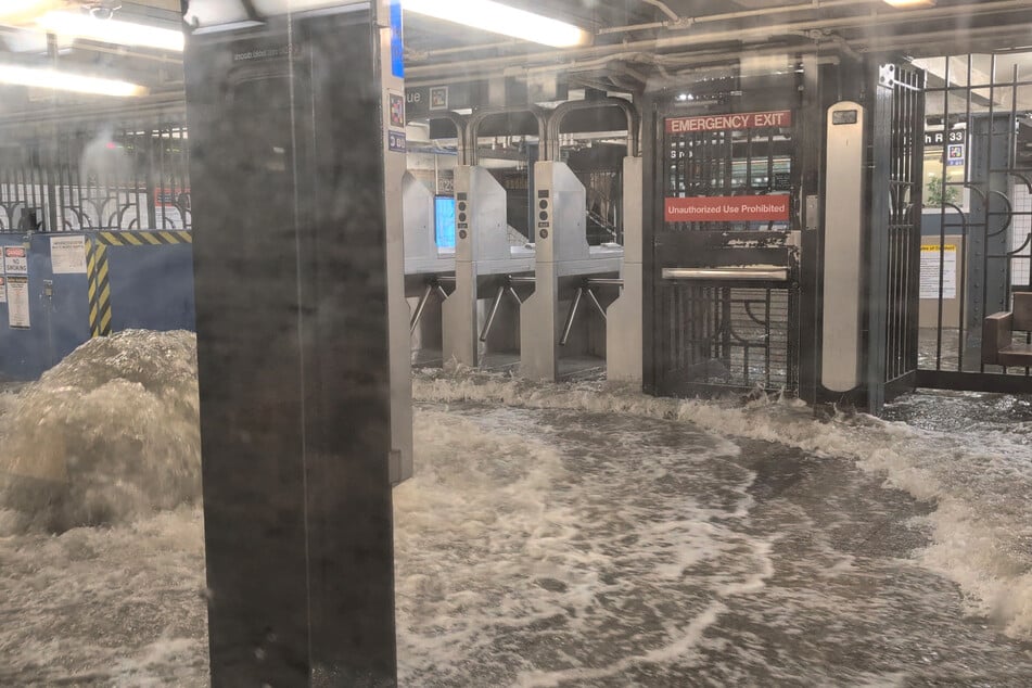 Parts of the New York City subway were flooded, causing multiple lines to be suspended.