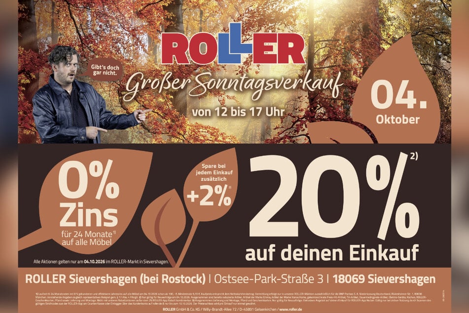 Die Sonderöffnung (4.10.) bei ROLLER in Sievershagen (bei Rostock) steigt von 12 bis 17 Uhr.
