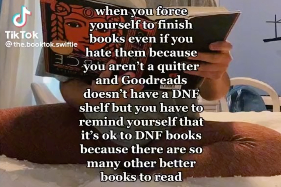 The concept of "DNF-ing" books has gained traction on social media as readers encourage each other not to waste time on books they're not enjoying.